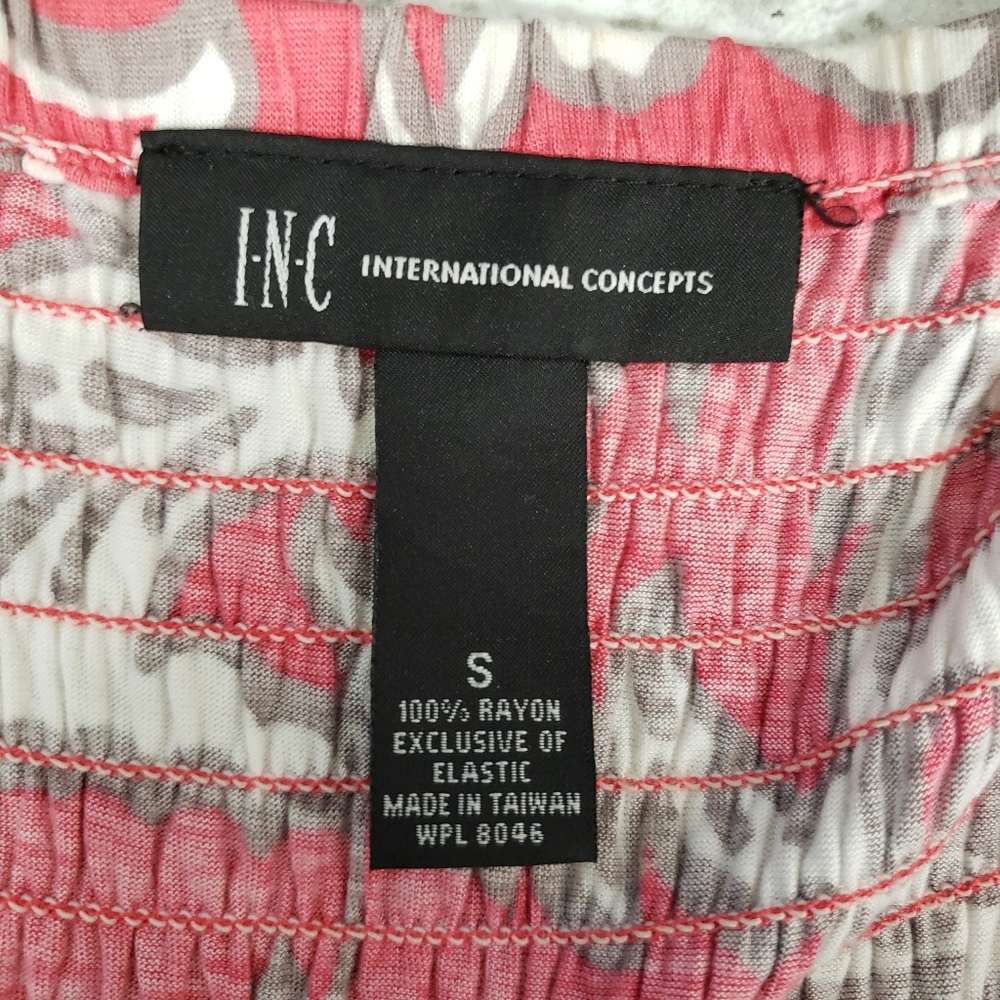 INC International Concepts Ruched Babydoll Top - Picture 6 of 7